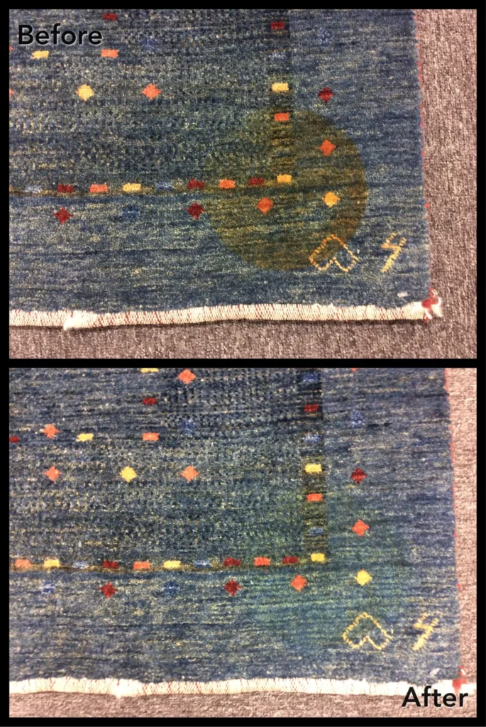 Spot Caused By Setting Hot Pot On Wool Rug 1 scaled 1